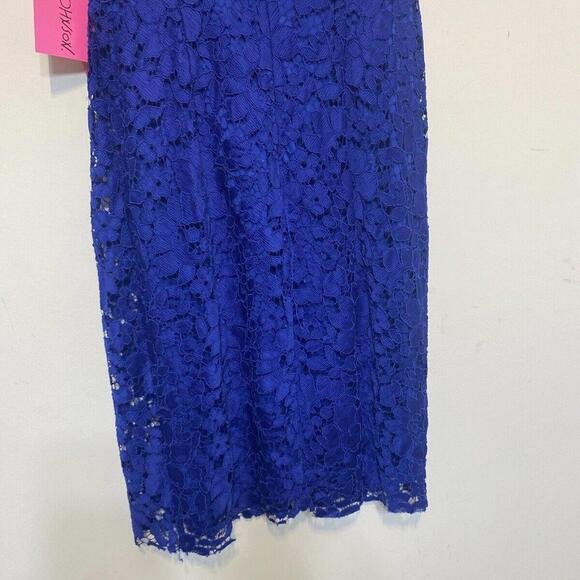 Betsey Johnson Sheath Dress Women's Size 4 Blue Floral Printed Sleeveless - Picture 11 of 13